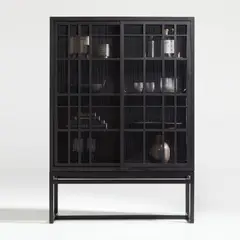 CRATE & BARREL - Estante Highland negro