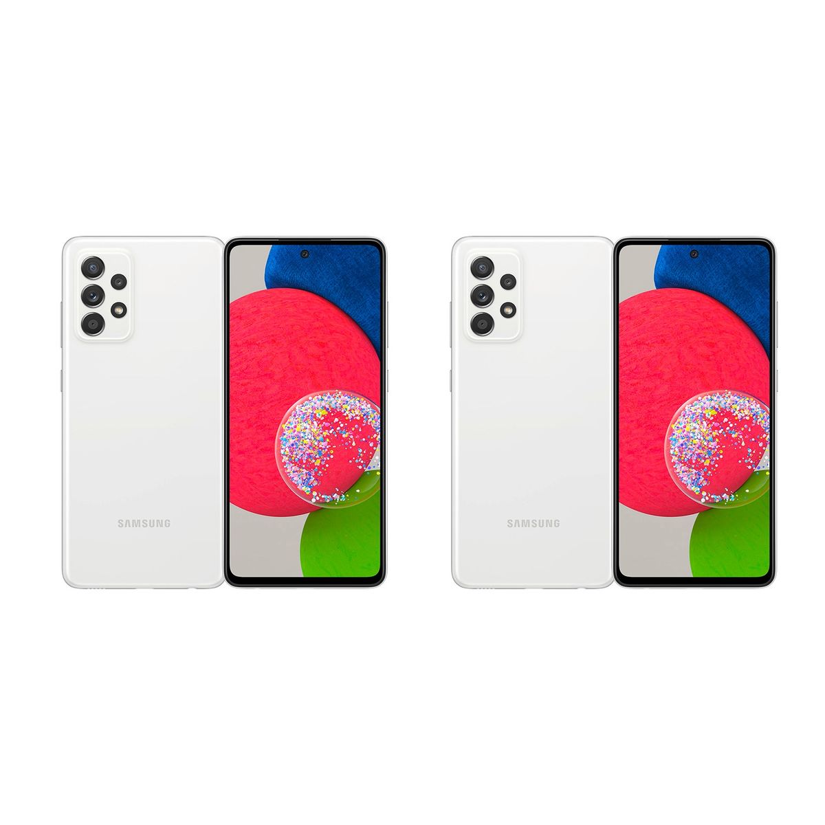 SAMSUNG - Pack 2 Smartphones Galaxy A52s 5G 128GB Blanco