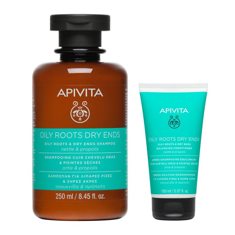 APIVITA - Pack Raices Grasas Puntas Secas