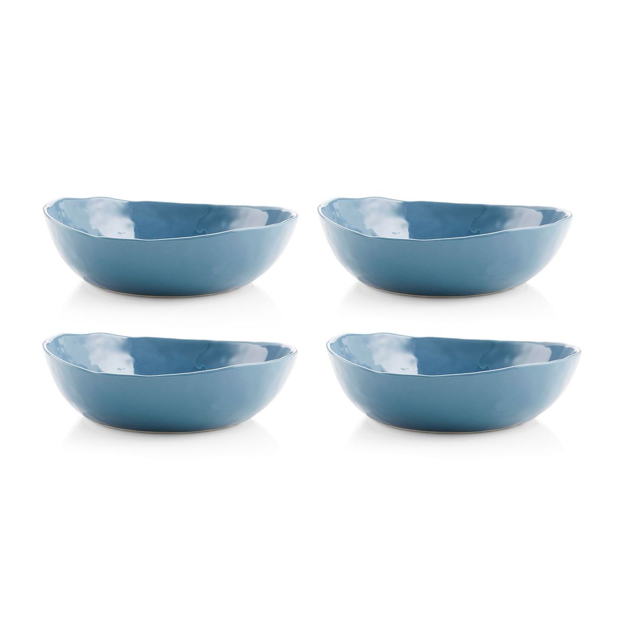 CRATE & BARREL - Set 4 Bowl Bajo Mercer Denim