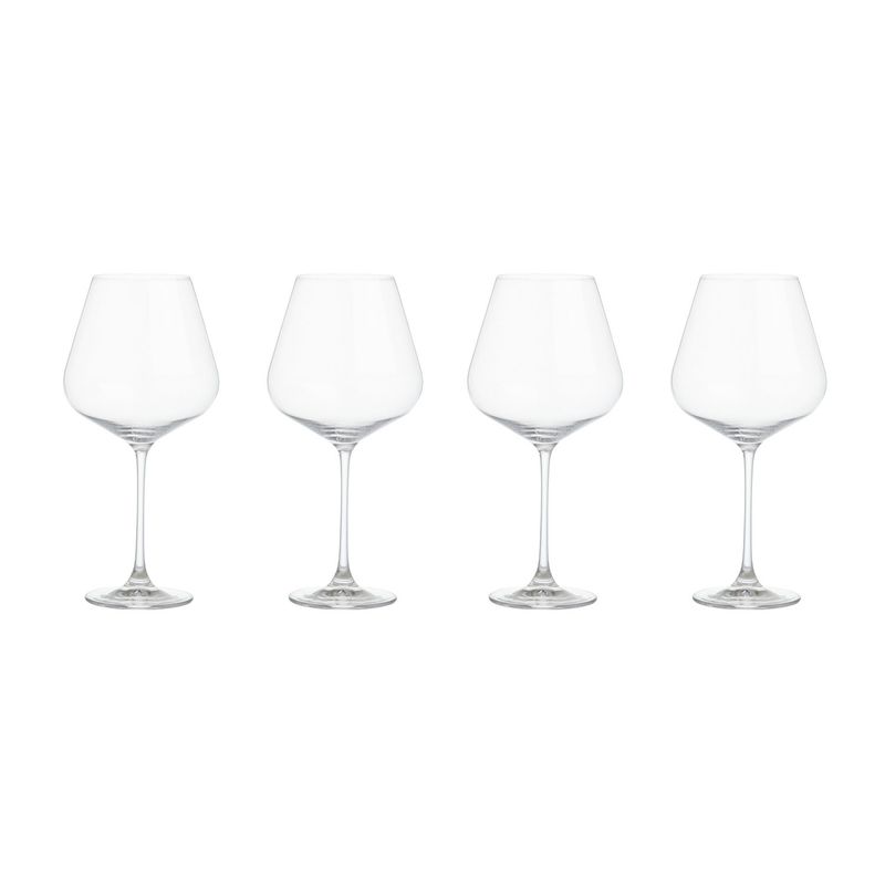 CRATE & BARREL - Set 4 Copas Vino Tinto Hip 31Oz