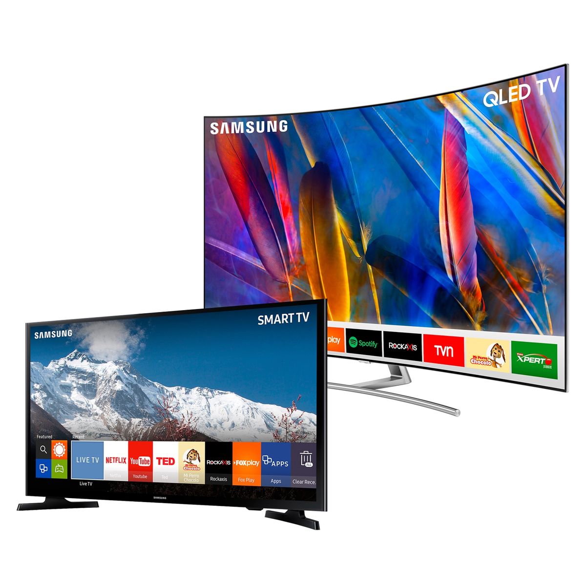  - QLED 65" Q8C 4K Ultra HD Smart TV Curvo + LED 48" J5200A FHD Smart TV