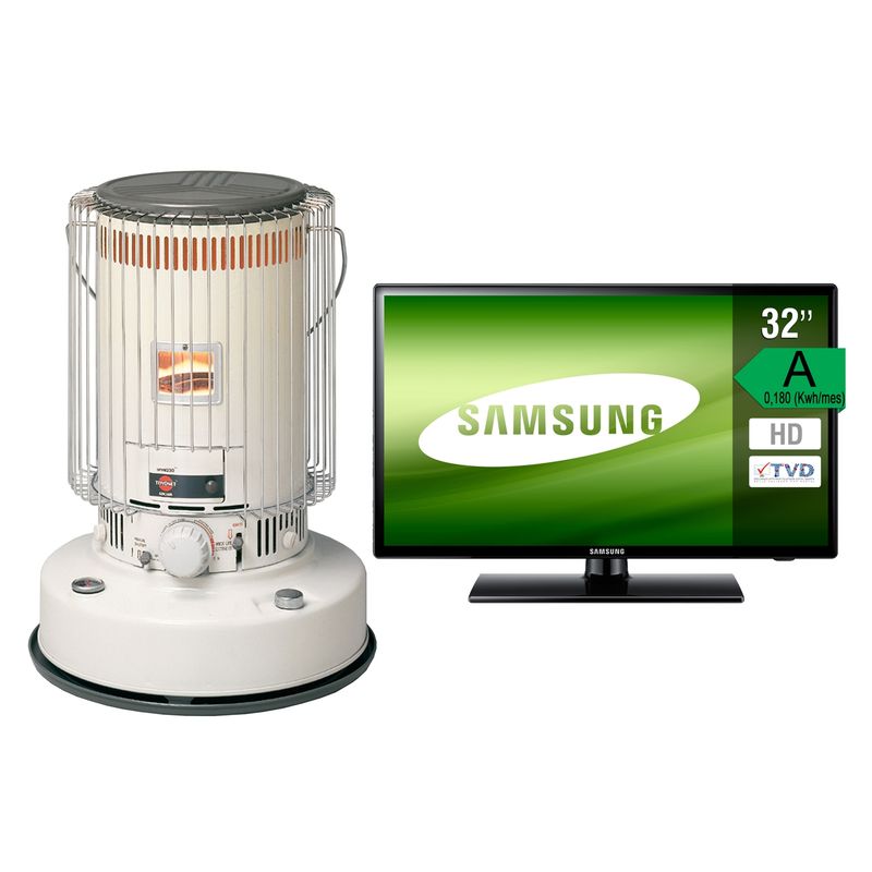  - Combo LED UN32EH4000, 32 Pulgadas + Estufa a parafina Toyotomi