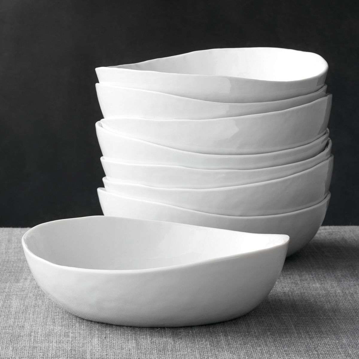 CRATE & BARREL - Set 8 Bowl Bajo Mercer