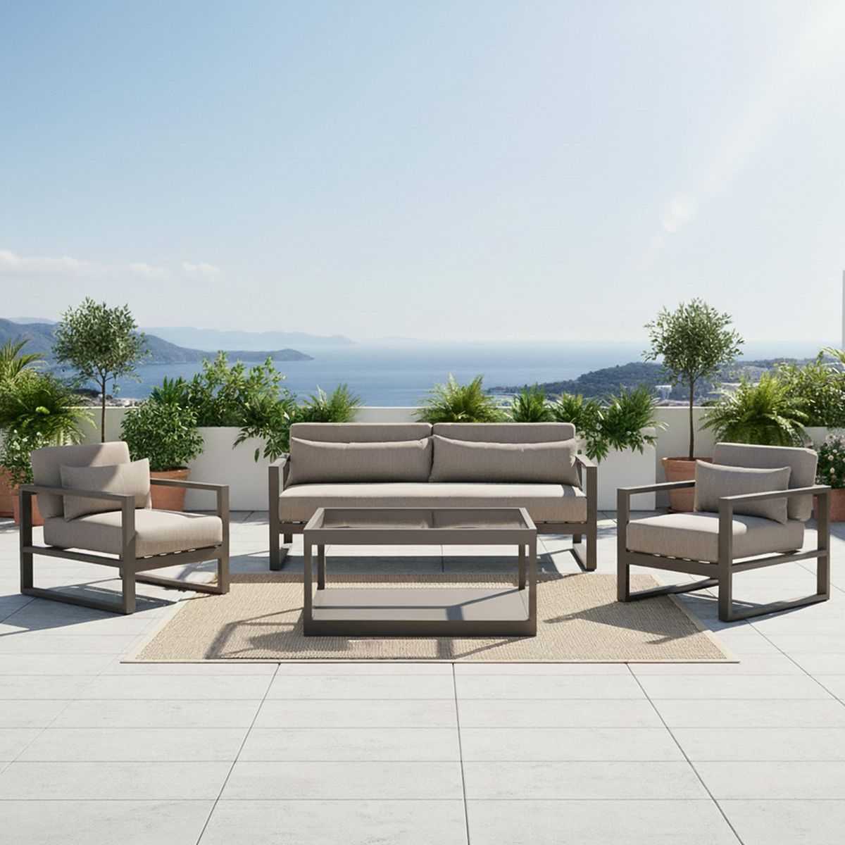 BASEMENT HOME - Juego de Terraza Monaco 3-1-1