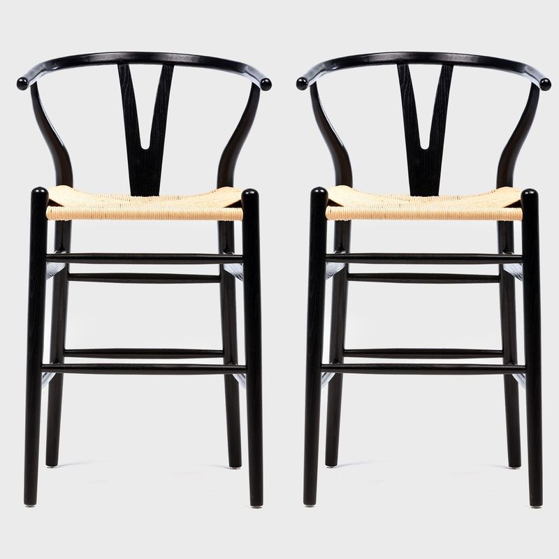 BASEMENT HOME - Pack 2 Pisos de Bar Kolding Neg/Nat