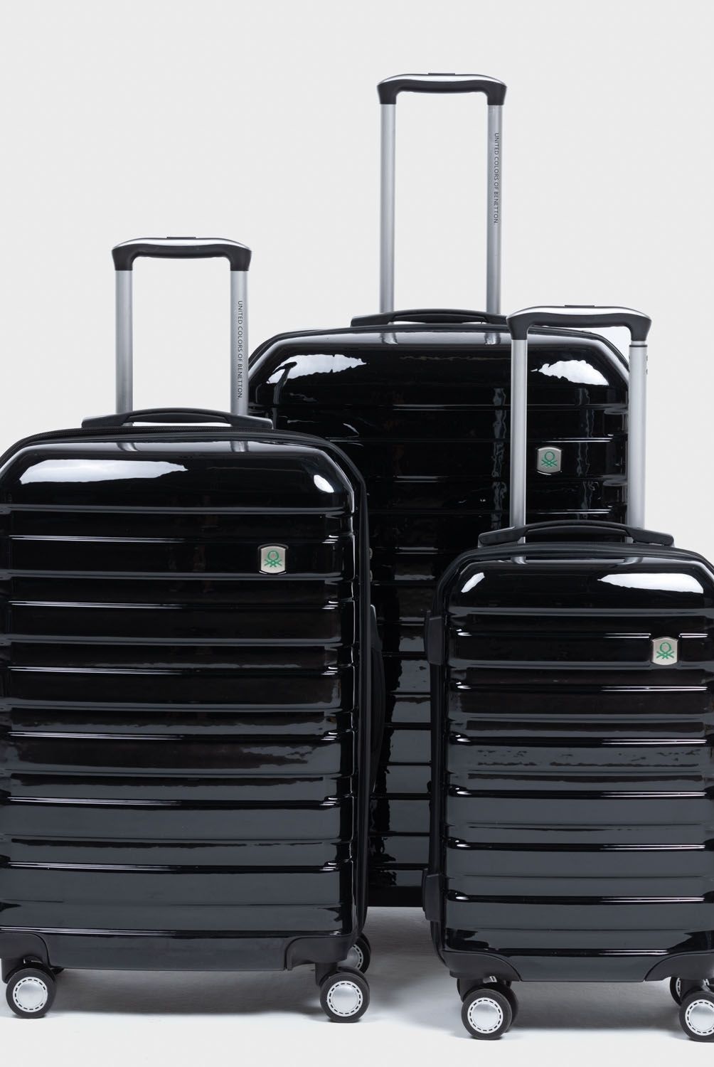 Benetton - Set de Maletas Shell Negro de Viaje