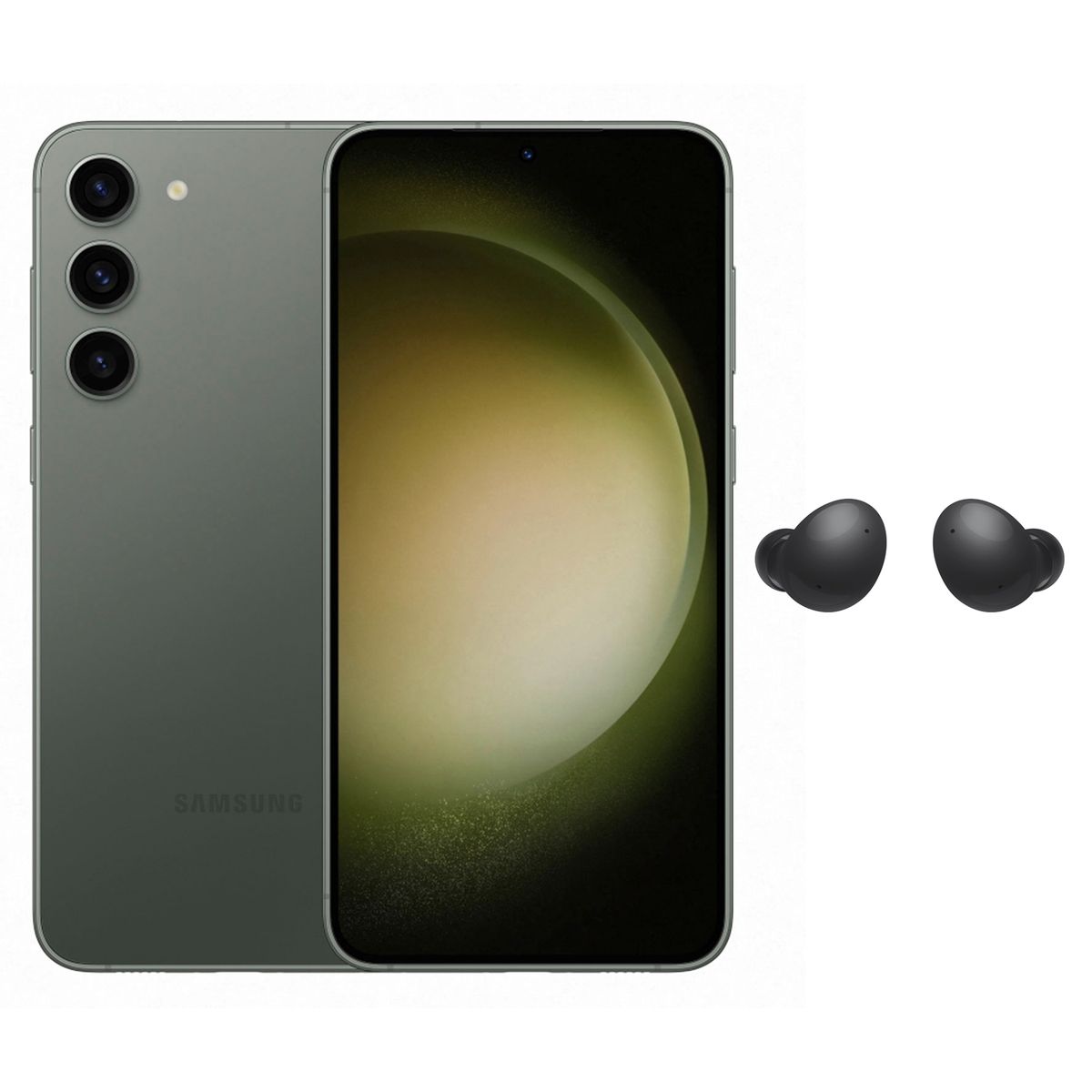 SAMSUNG - Smartphone Samsung Galaxy S23+ 256GB Green 5G + Galaxy Buds2 Negro
