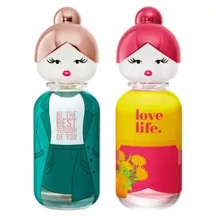 BENETTON - Kit Perfumes Best Friends Sisterland Green Jasmin EDT 80ml + Yellow Peony EDT 80ml