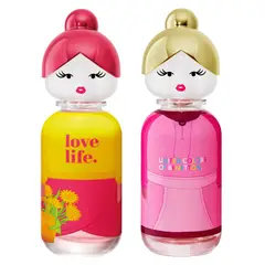 BENETTON - Kit Perfumes Best Friends Sisterland Pink Raspberry EDT 80ml + Yellow Peony EDT 80ml