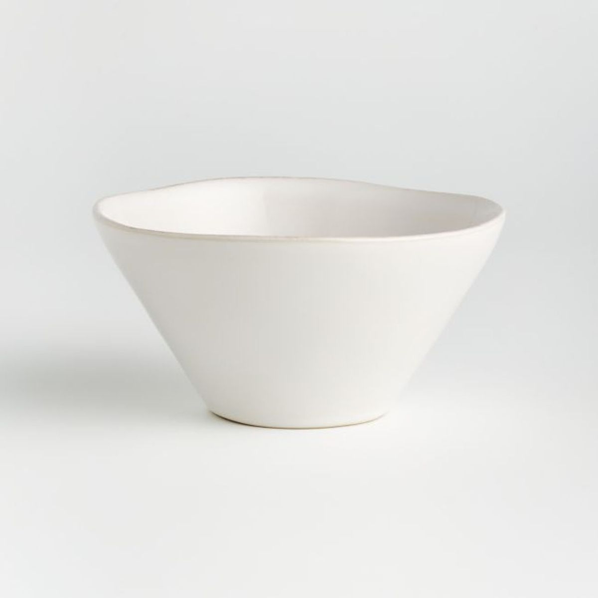 CRATE & BARREL - Set 6 Bowls Cereal Marin Blanco