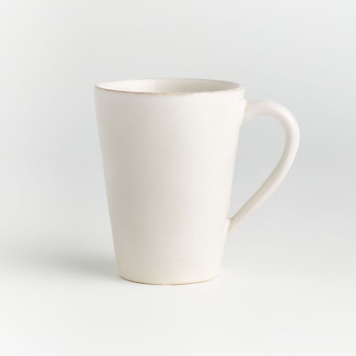 CRATE & BARREL - Set 6 Mugs Marin Blanco