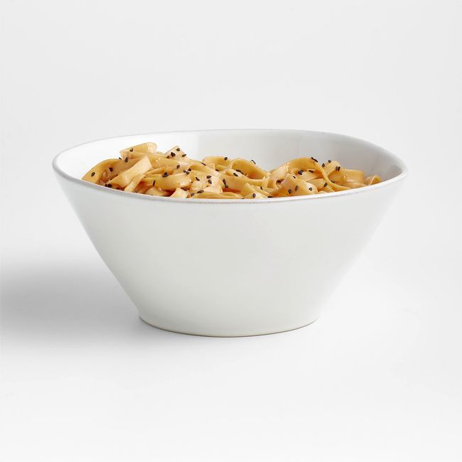 CRATE & BARREL - Set 4 Bowls Marin Blanco