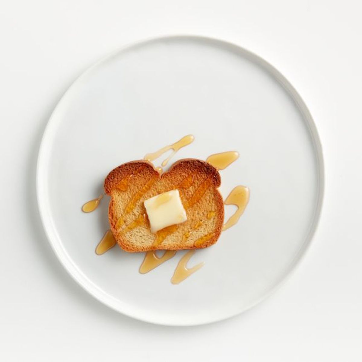 CRATE & BARREL - Set 4 Platos Fondo Mercer Blanco