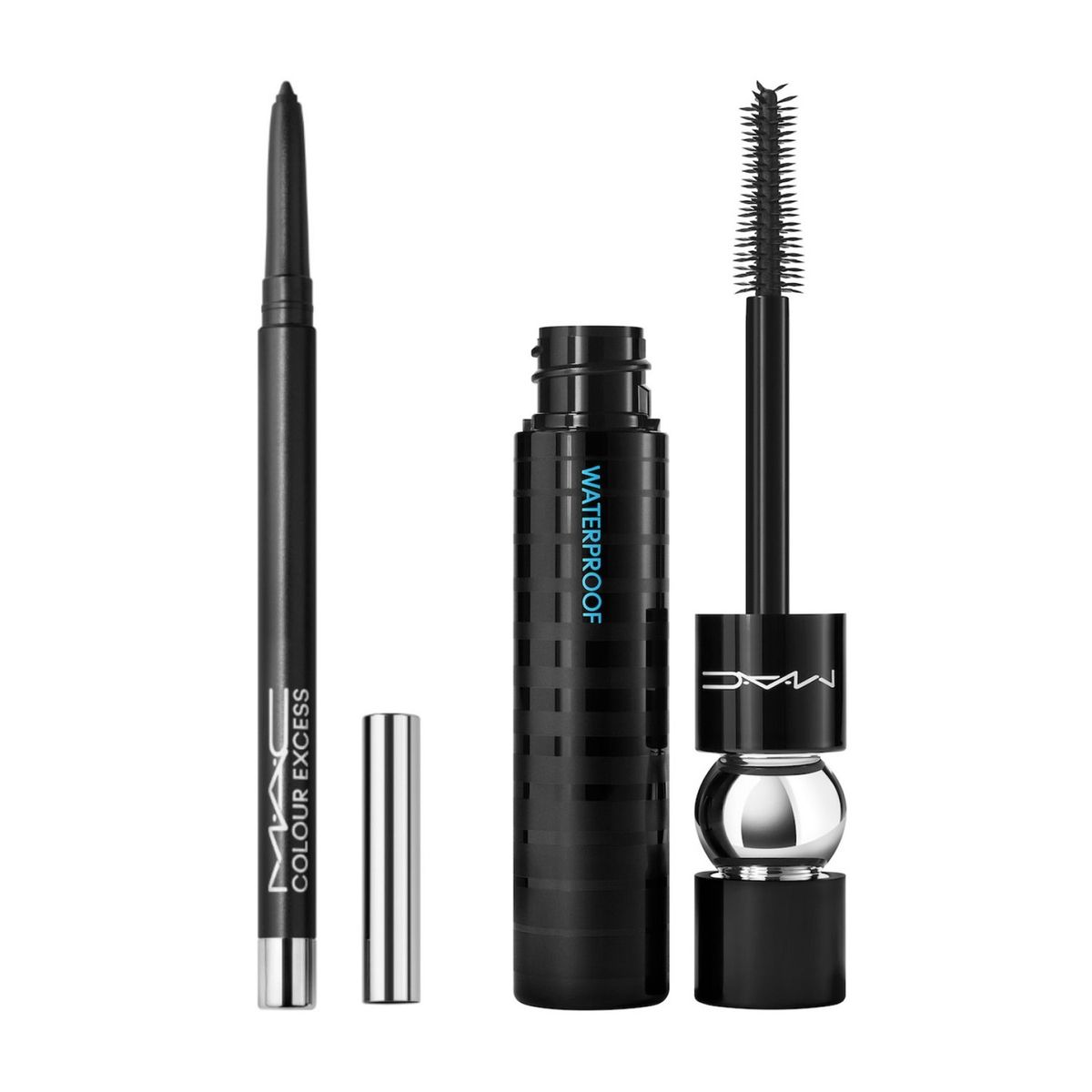  - Set Love At First Sight Stack Waterproof Máscara +  Delineador en Gel M·A·C Colour Excess Mac Cosmetics