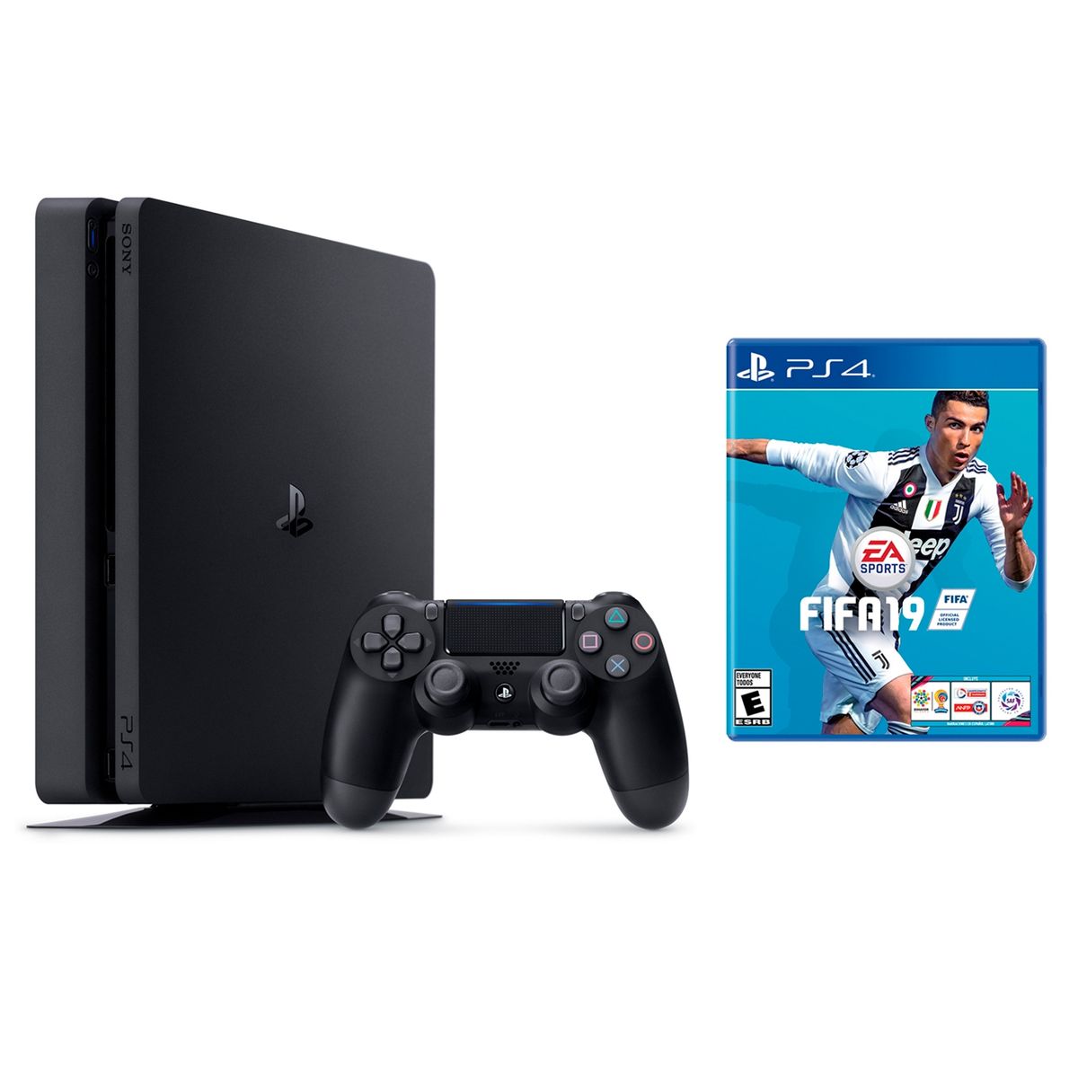  - Consola PS4 Slim 500GB + 1 Control + FIFA 19