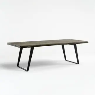 CRATE & BARREL - Mesa Comedor Yukon Gris 235cm