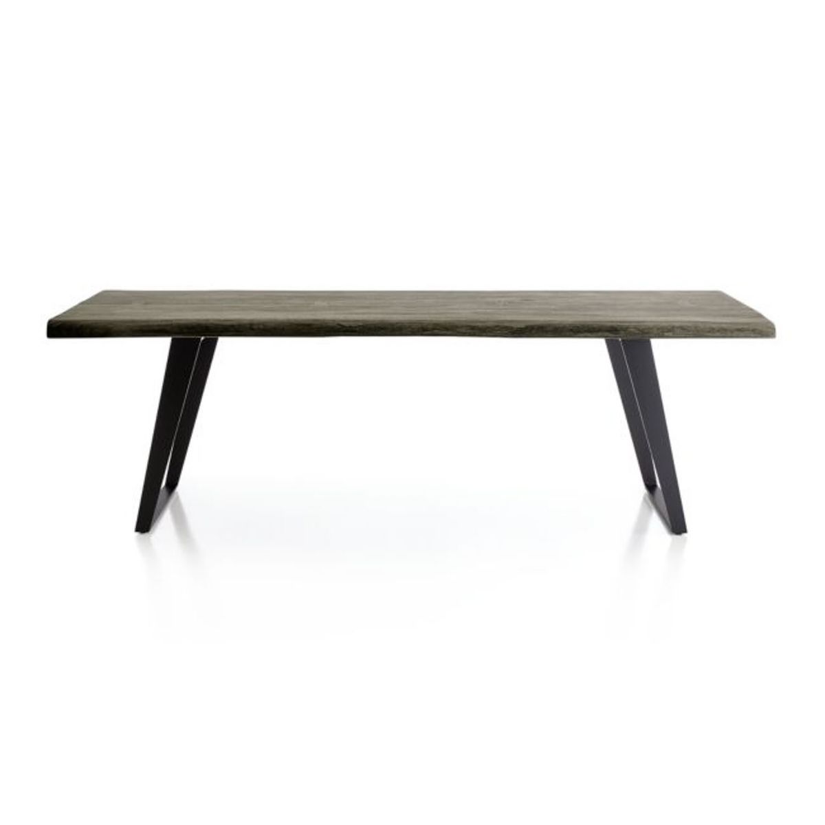 CRATE & BARREL - Mesa Comedor Yukon Gris 235cm