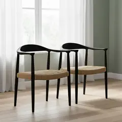 undefined - Par De Sillas Fuji Negro Basement Home
