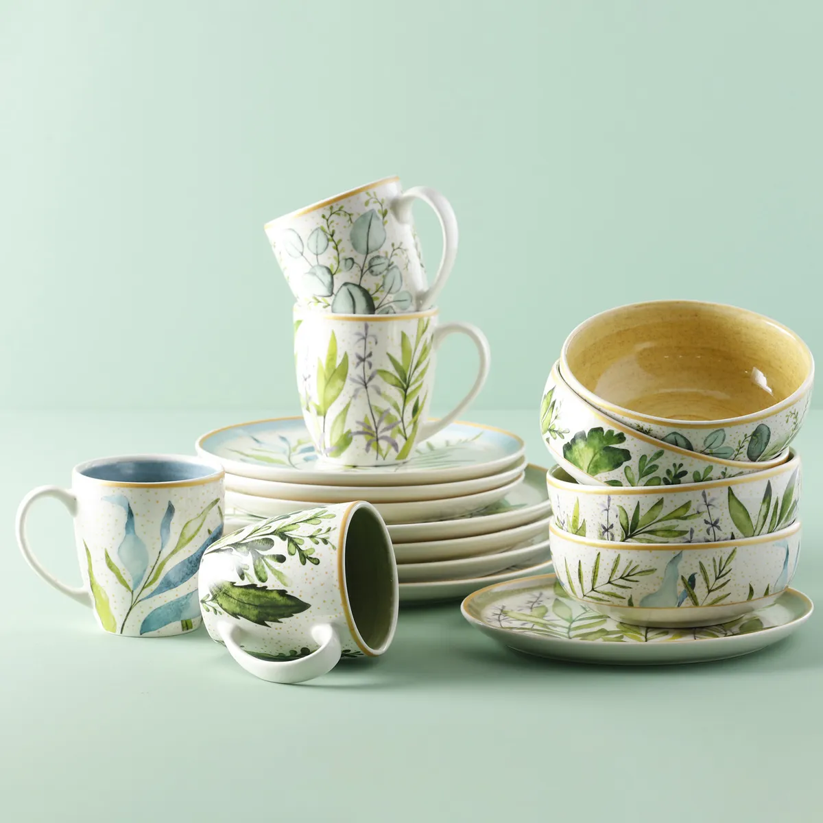 CORONA - Vajilla Corona: Cerámica Sirena 4 puestos 16 piezas