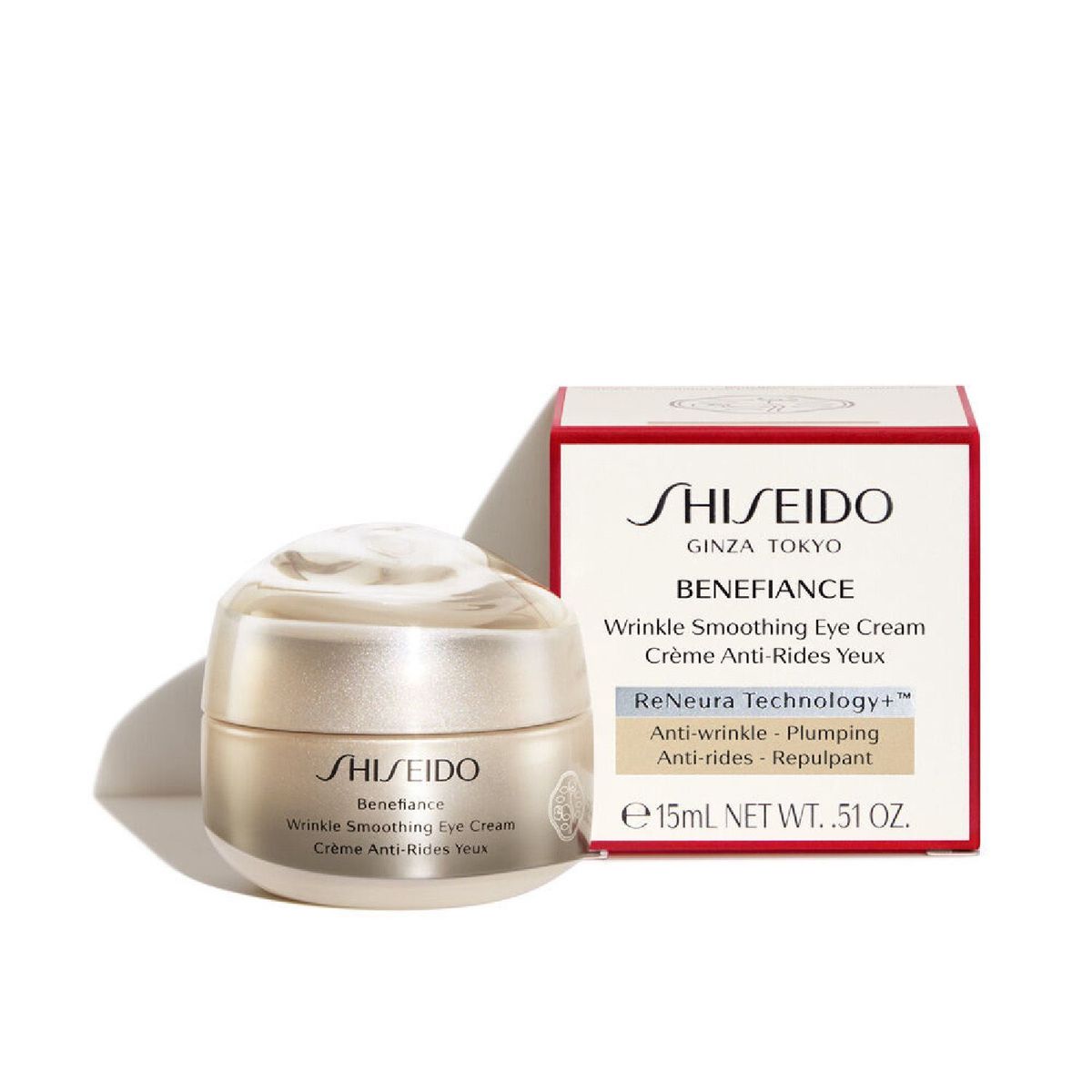 SHISEIDO - Tratamiento Antiedad Benefiance Wrinkle Smoothing Eye Cream 15 ml