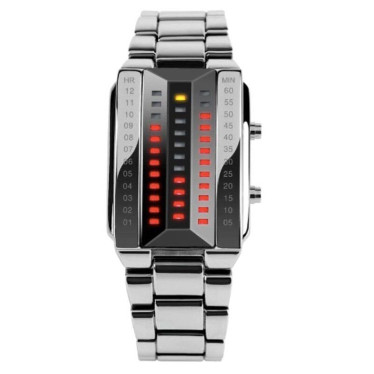 GENERICO - Reloj binario electronico acero inox skmei