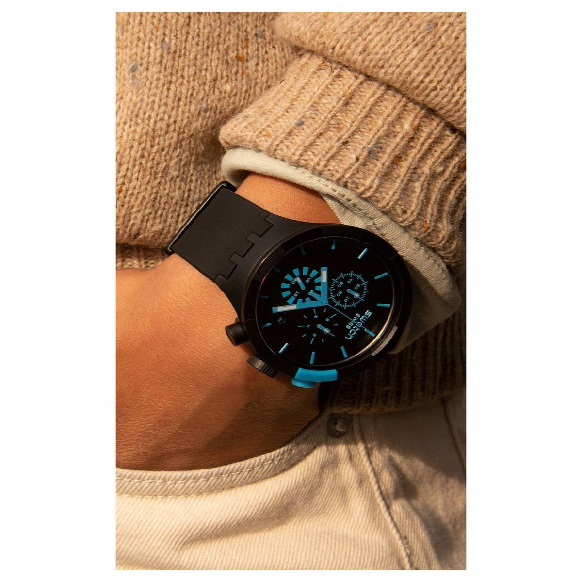 SWATCH - Reloj Unisex Swatch Checkpoint Blue