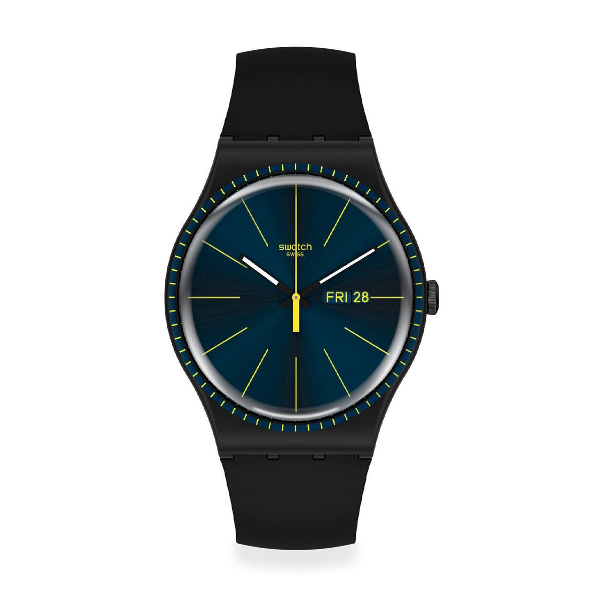 SWATCH - Reloj Hombre Swatch Black Rails