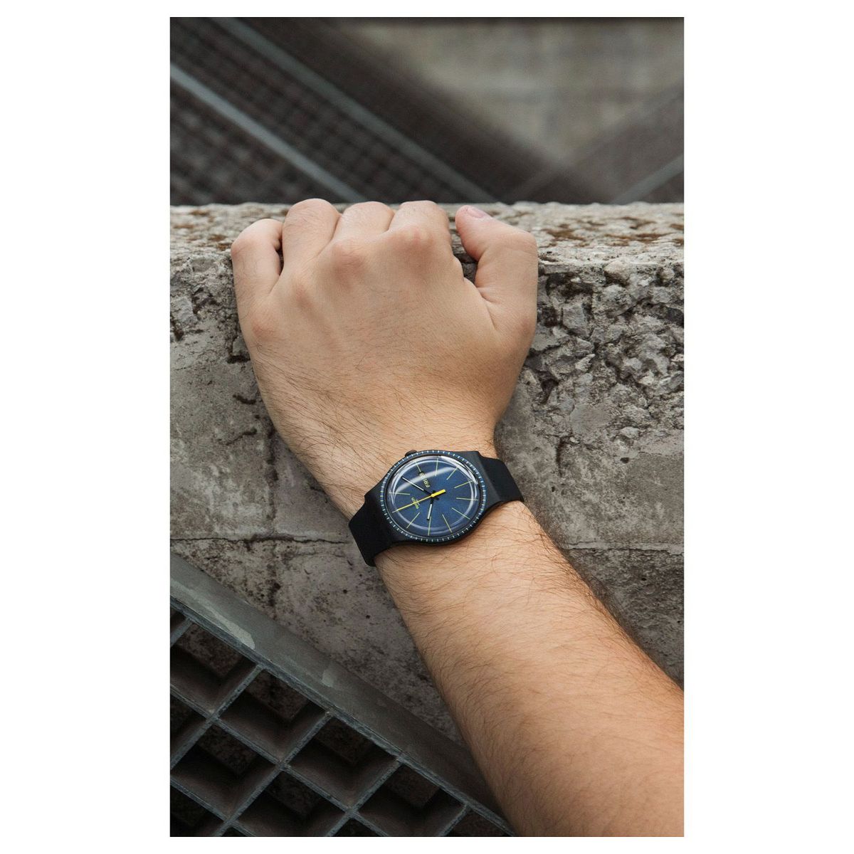 SWATCH - Reloj Hombre Swatch Black Rails