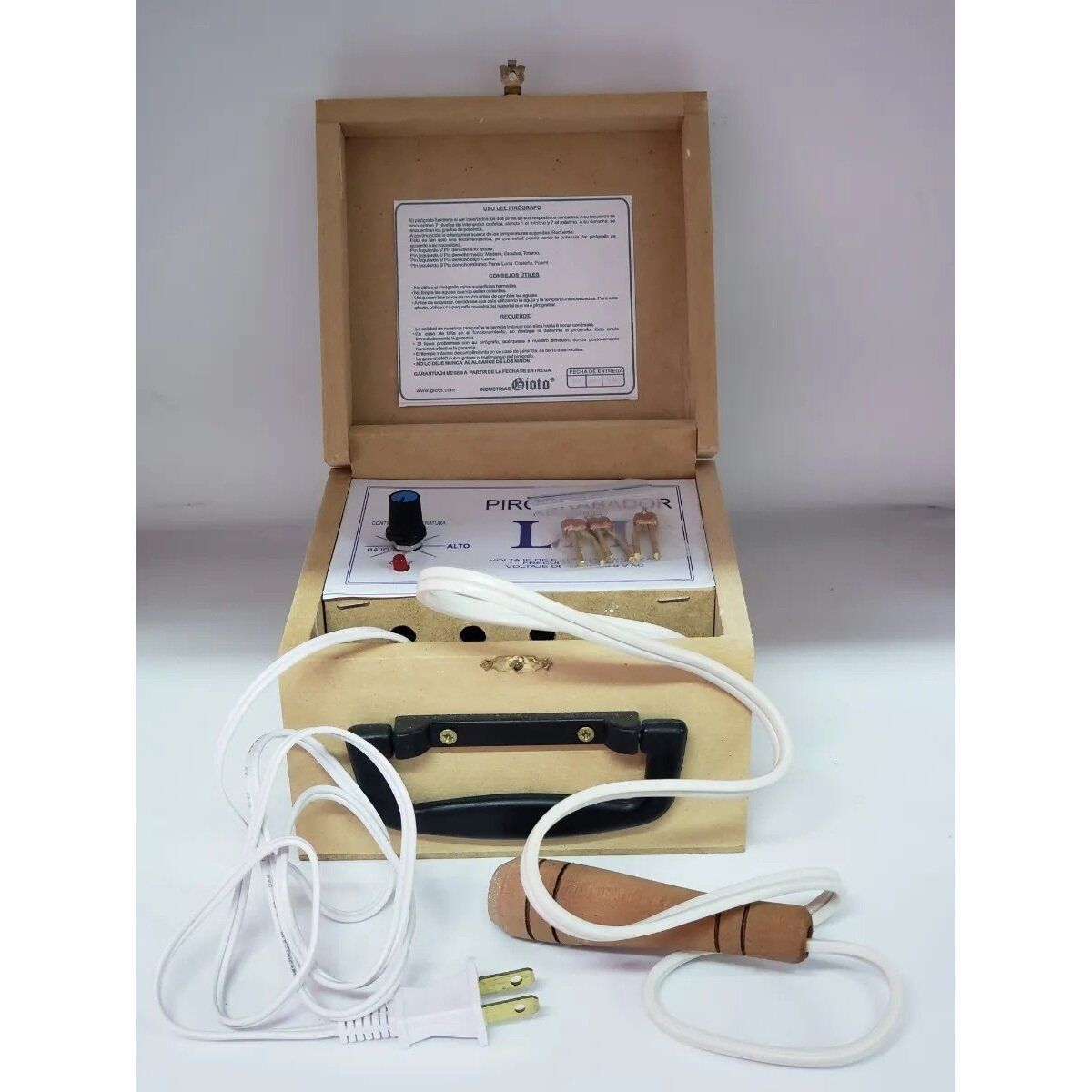 GIOTO - Pirograbador gioto 3 tempereturas 3 puntas