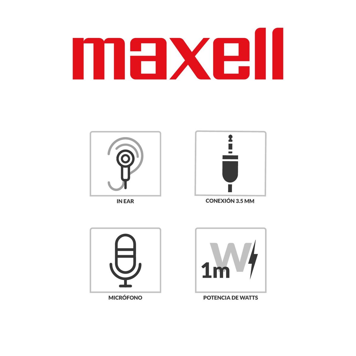 MAXELL - Audífonos Solid + Earbud