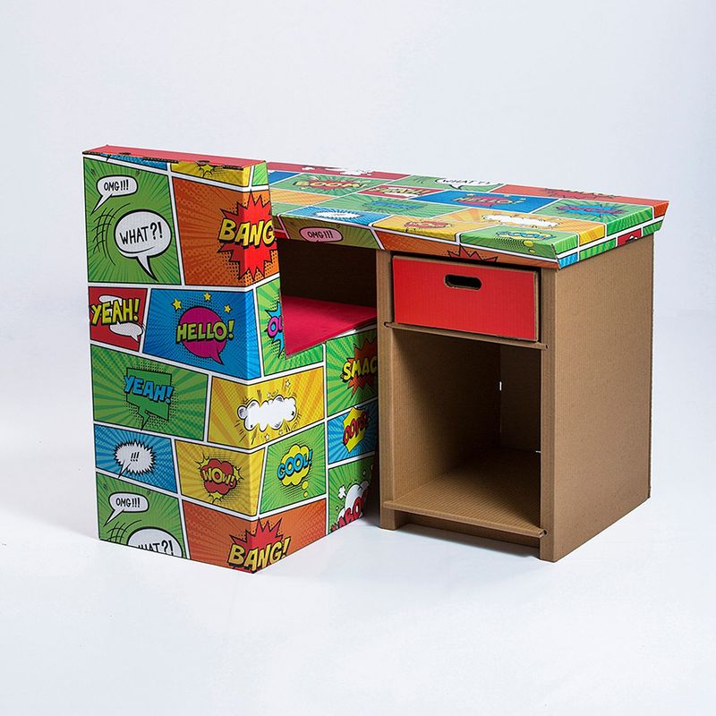 PLIEGA - Kit Escritorio Cajón Y Silla Comicc