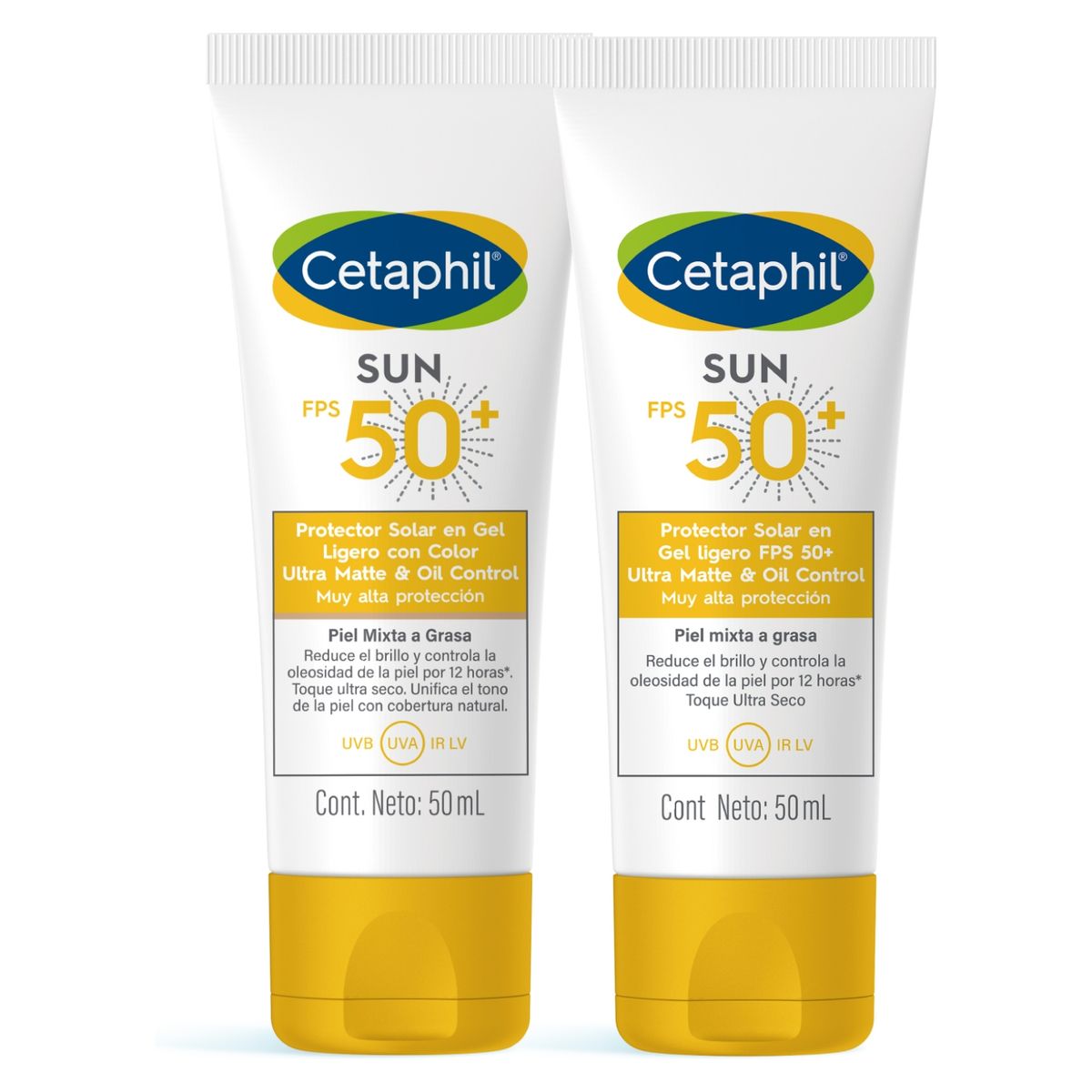 CETAPHIL - Bloqueador Solar FPS50+ con Color Ultra Mate Cetaphil en Crema Cetaphil 50 ml