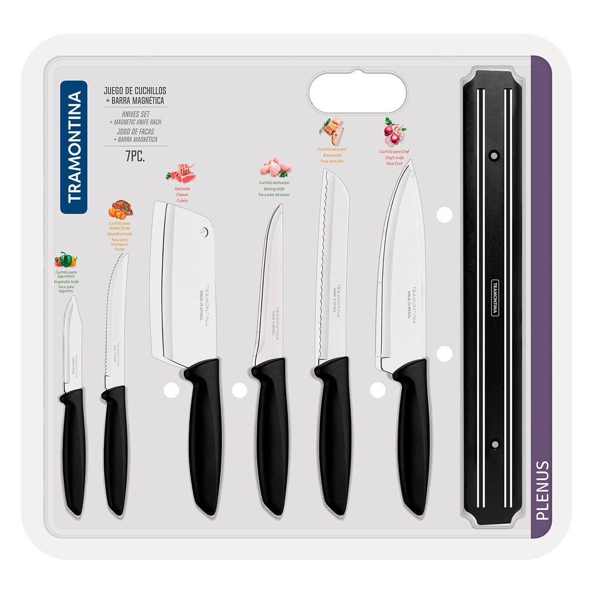TRAMONTINA - Set de Cuchillos Tramontina 7 Piezas