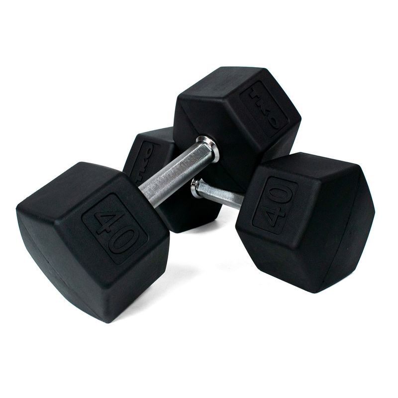 TKO - Pesas Mancuernas Hexagonales 40 libras TKO