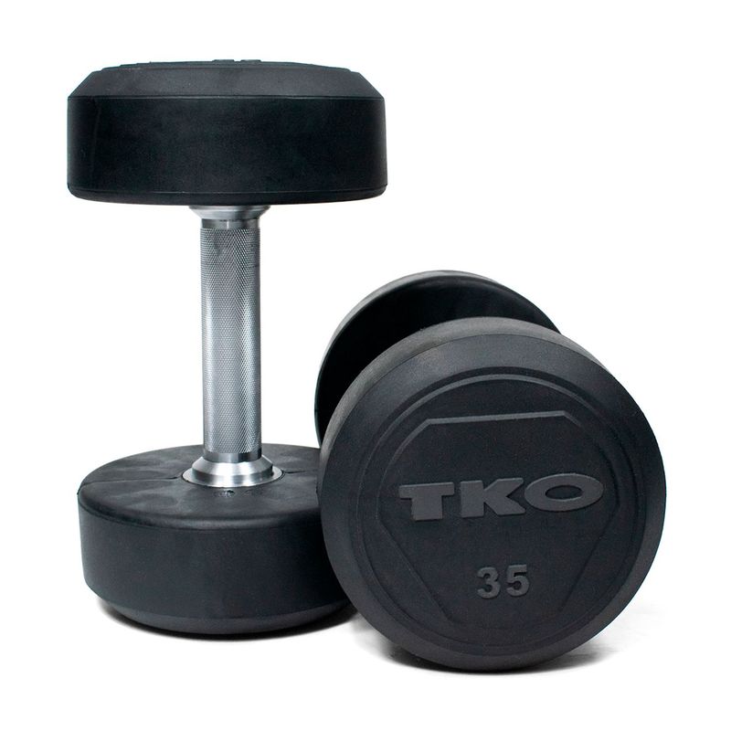 TKO - Pesa Mancuerna Caucho Acero 35 libras TKO
