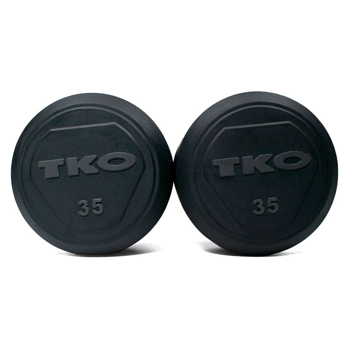 TKO - Pesa Mancuerna Caucho Acero 35 libras TKO