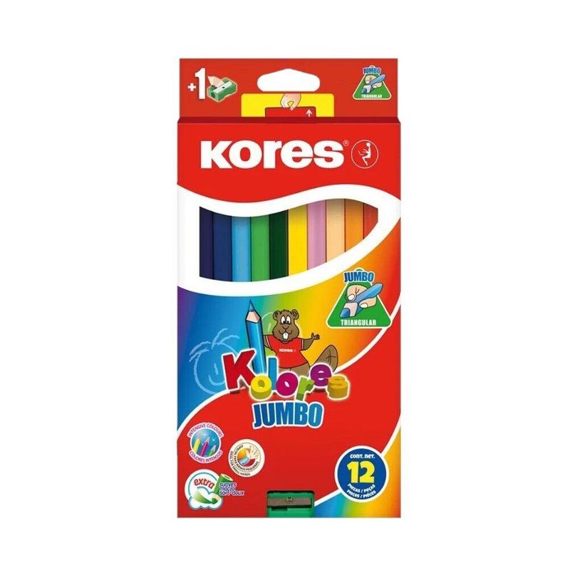 KORES - Colores kores jumbo x 12 unidades