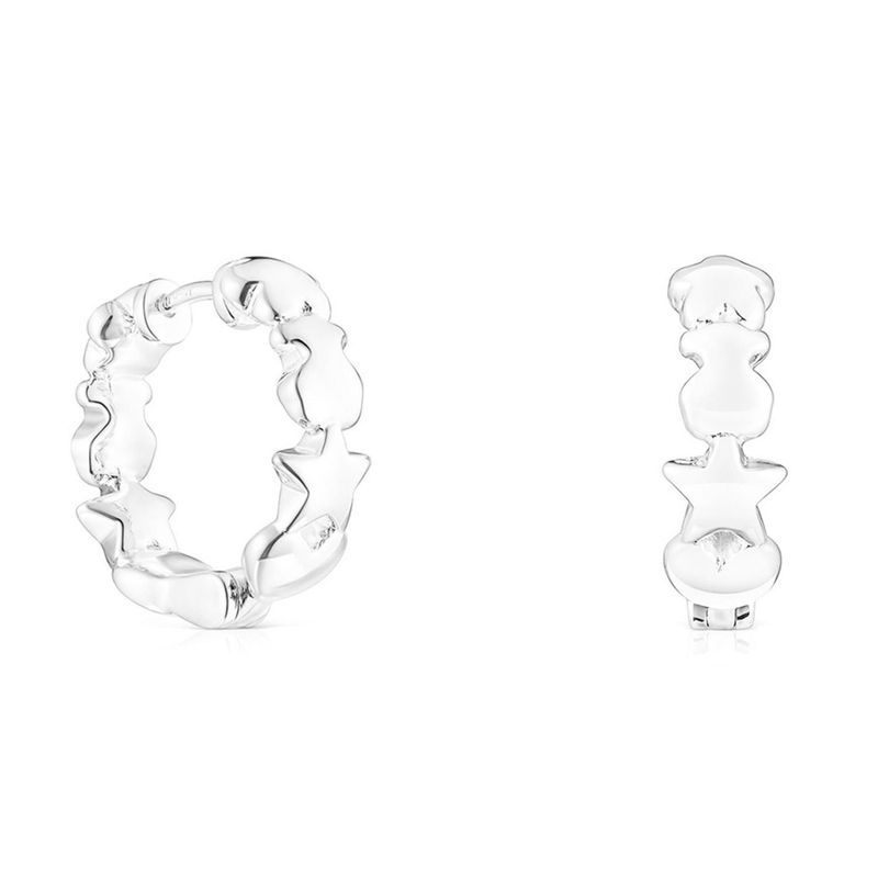 TOUS - Aretes  Tous Para Mujer Mini cons kaos Icon Plata 