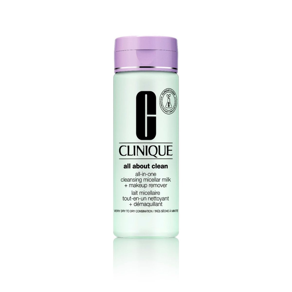 CLINIQUE - Limpiadora Clinique All About Clean Micellar Milk + Makeup Remover Piel Mixta Seca 200 ml