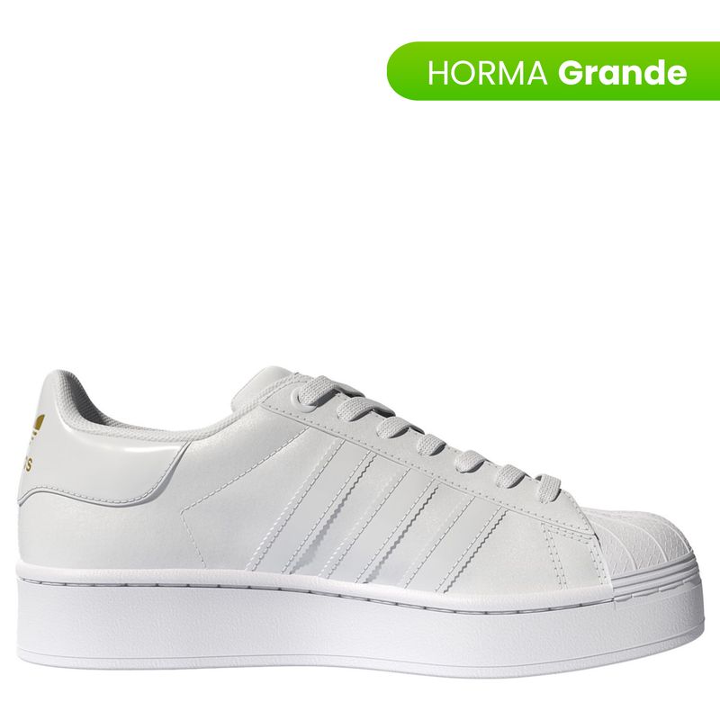 ADIDAS ORIGINALS - Tenis Adidas Originals Mujer Moda Superstar Bold Horma Grande