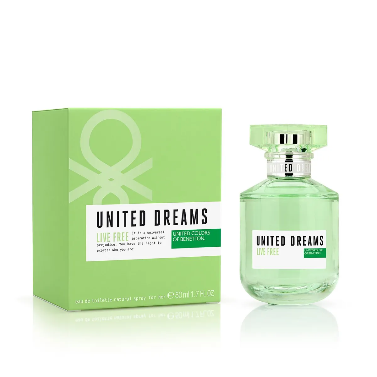 BENETTON - Perfume Mujer Benetton United Dreams Live Free 50 ml Eau de toilette 