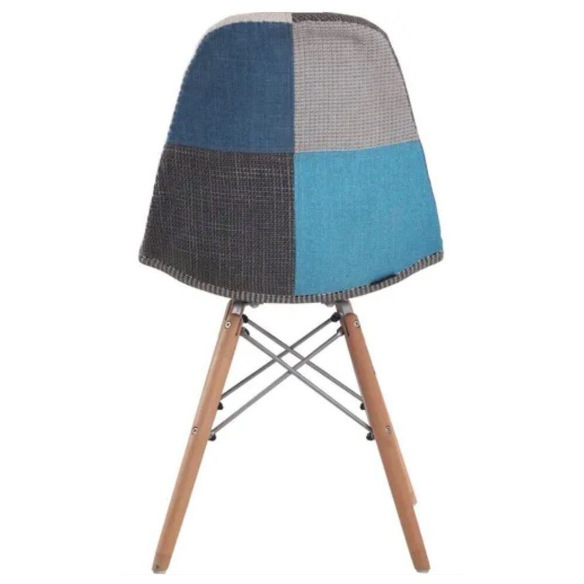 EKONOMODO - Silla Eames tapizada azul