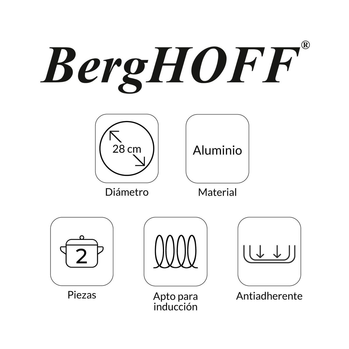 BERGHOFF - Olla Berghoff Aluminio 6.2 lt