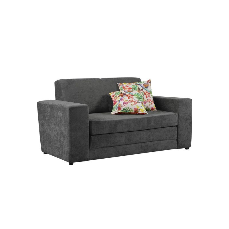 COLCHONES FANTASIA - Sofá Cama Moderno en Tela 3 Puestos Barcelona 147 x 75 x 78 cm Colchones Fantasía