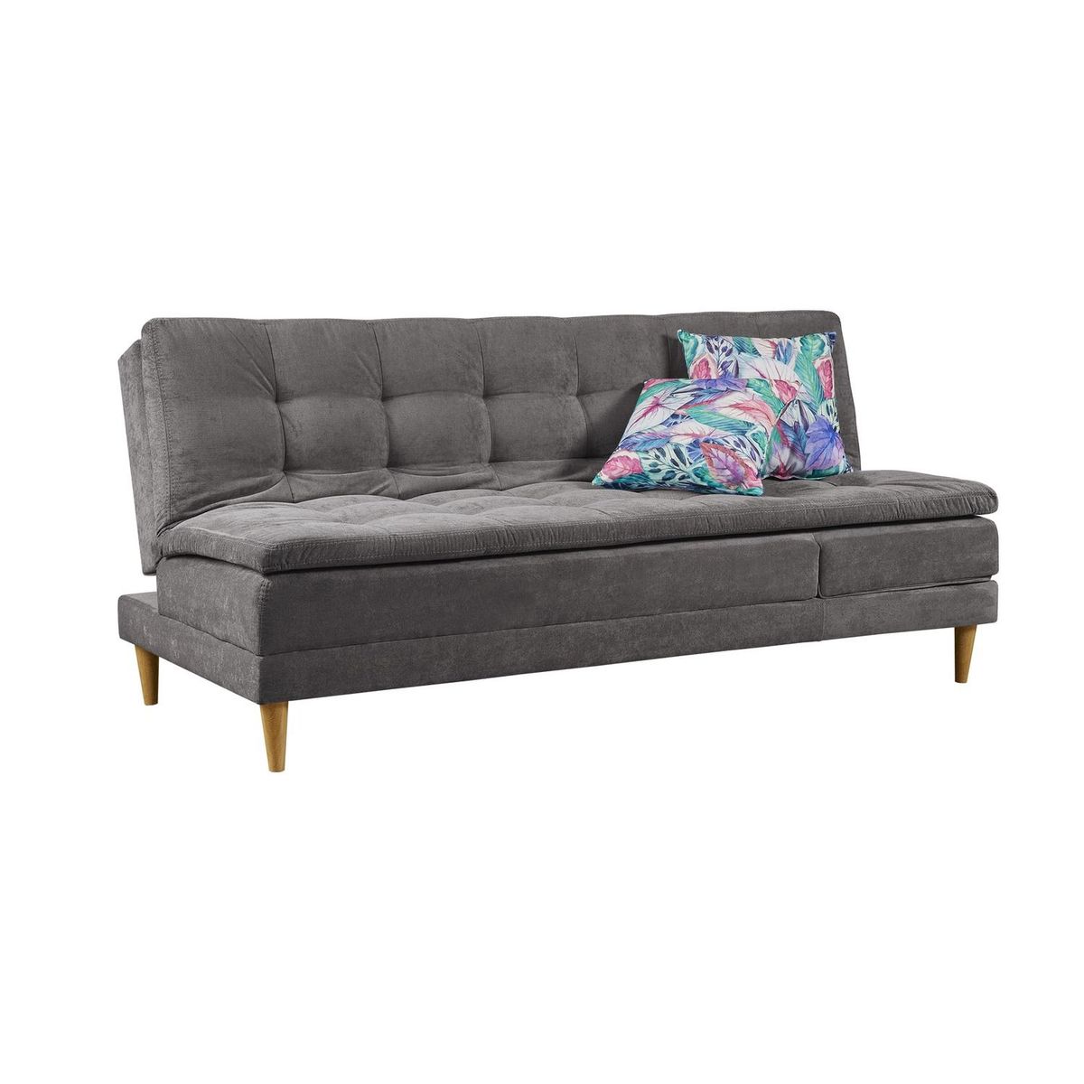 COLCHONES FANTASIA - Sofá Cama Moderno en Tela 3 Puestos Grecia 186 x 84 x 85 cm Colchones Fantasía