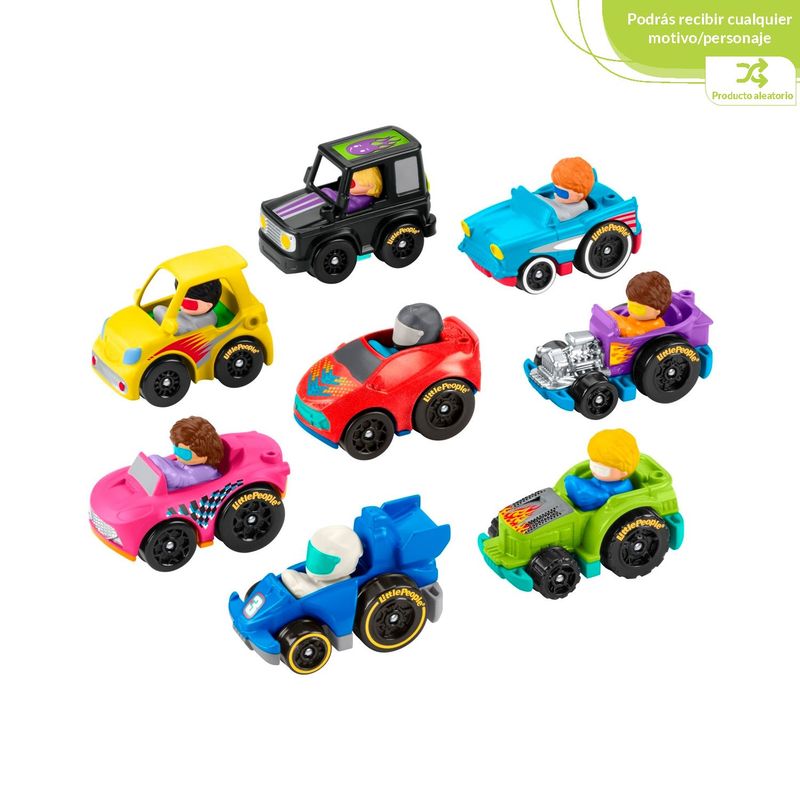 FISHER PRICE - Carro Fisher Price Little People Vehículos Wheelies Sorpresa