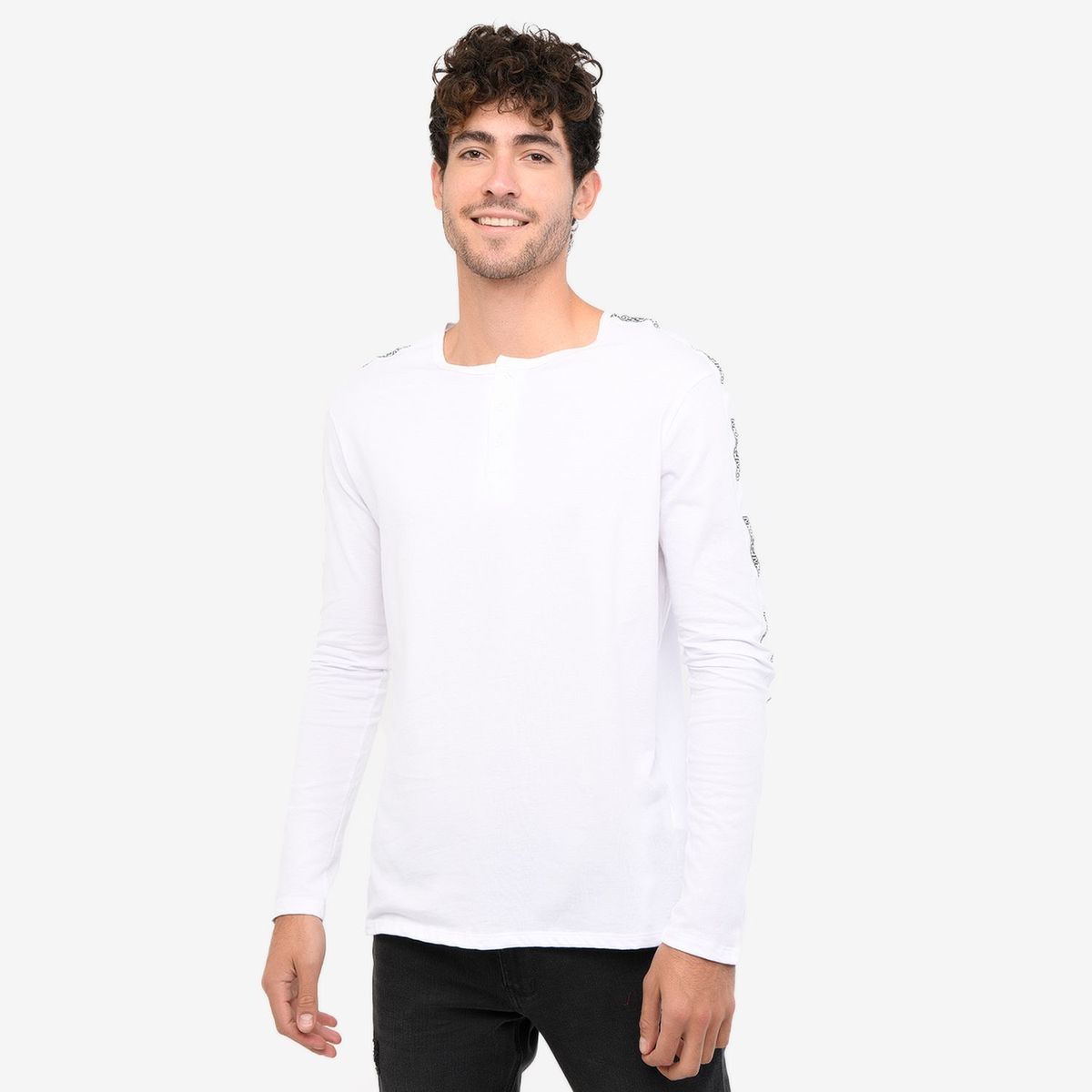 MOSSIMO - Camiseta Hombre Manga Larga Mossimo