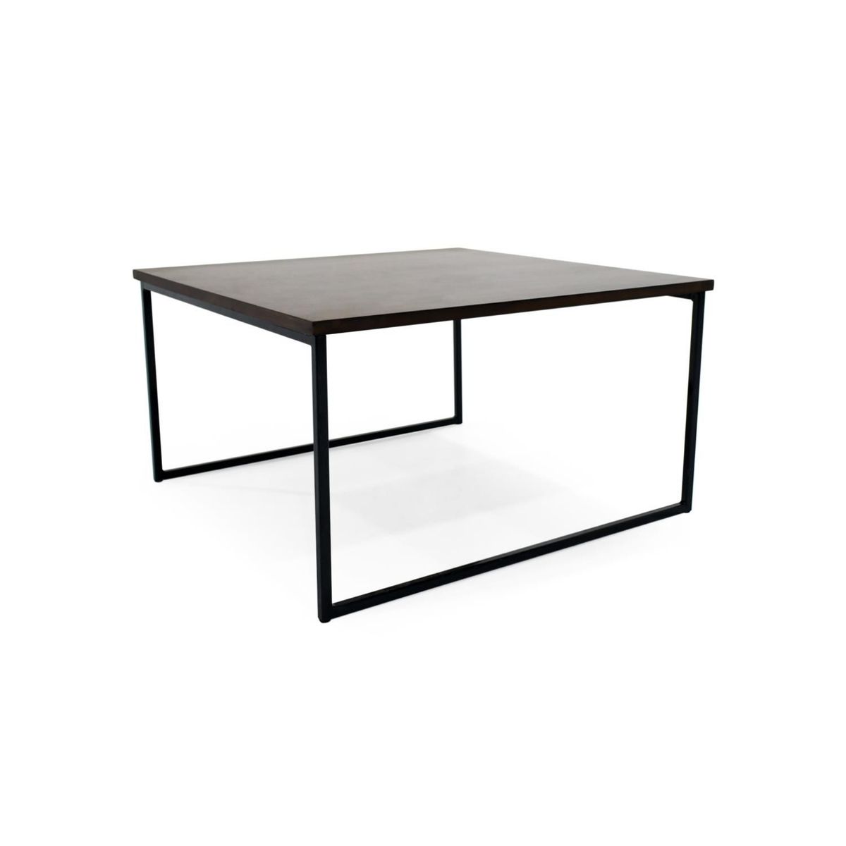 MICA - Mesa de Centro Moderna Cuadrada  en Aglomerado MDF Tulsa 60 x 33 x 60 cm Mica  - Mueble