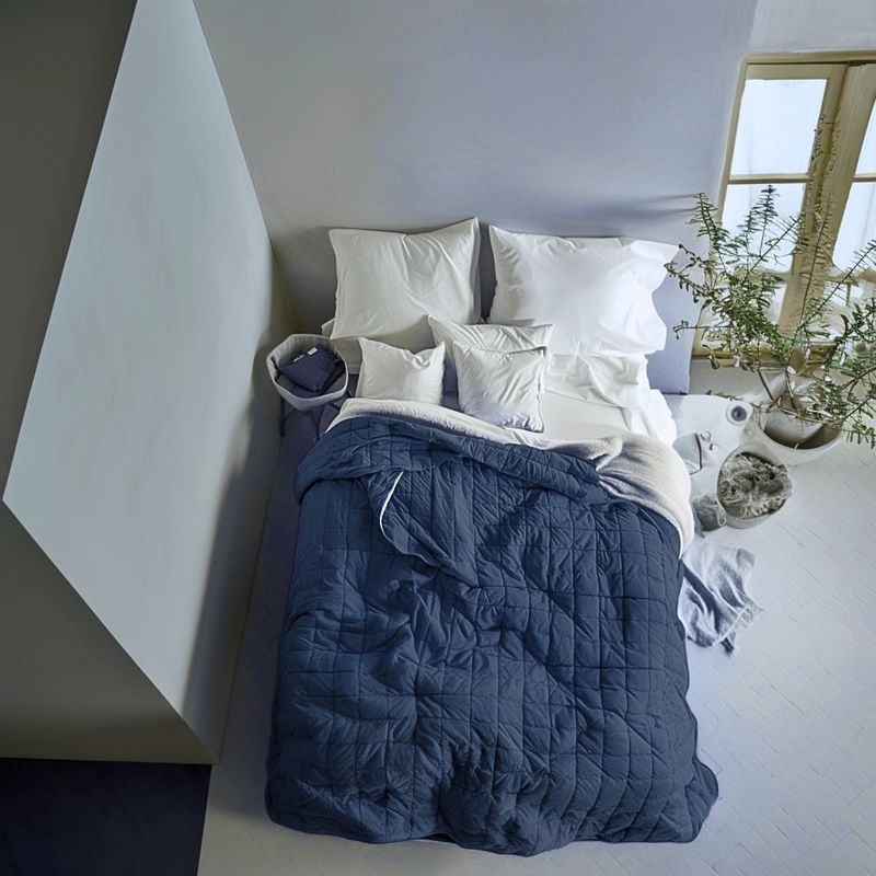 KARYTEX - Edredón Con Ovejero Cama Doble Color Navy
